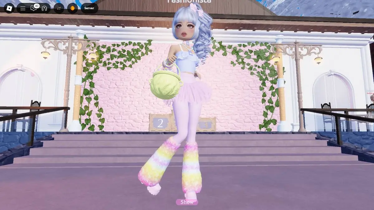 Estilo Fairy Kei Harajuku em vestido Roblox para impressionar.