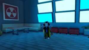 Roblox Secret Base Tycoon Standing In Base With Monitors On Wall