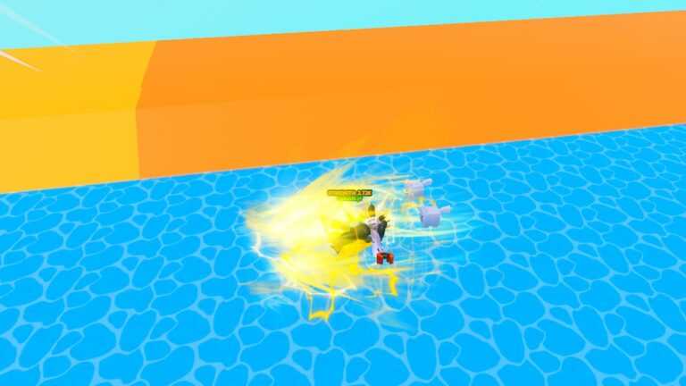 Roblox Slide And Fly Simulator Flying Over Ocean In Yellow Aura