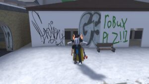 Roblox Baddies Standing Near Graffiti Building