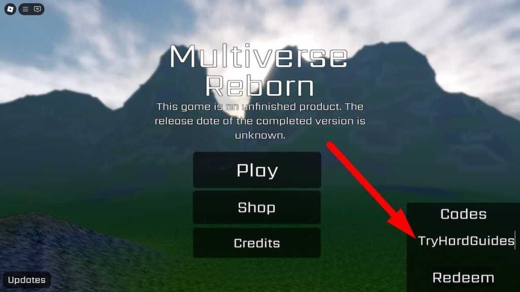 Como resgatar códigos no Multiverse Reborn Roblox