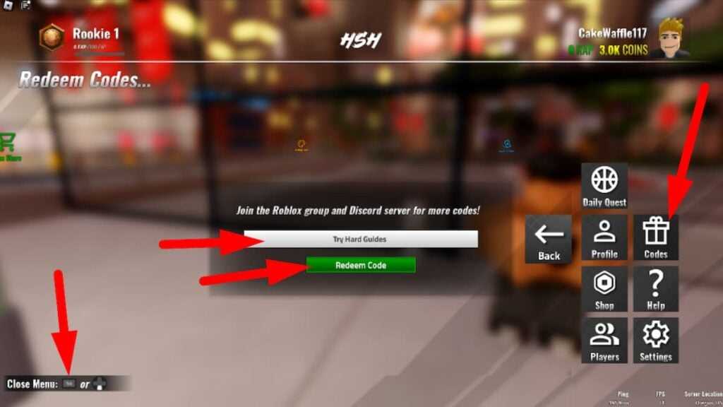 Como resgatar códigos no Highschool Hoops Roblox
