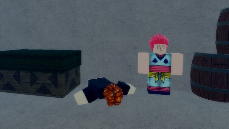 Roblox Ryoshi On Ther Ground Standing Next To A Pink Haired Character