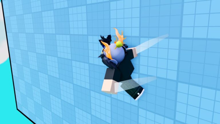 Roblox Obby But Youre A Parkour Master Avatar Wall Running On Blue Grid Wall