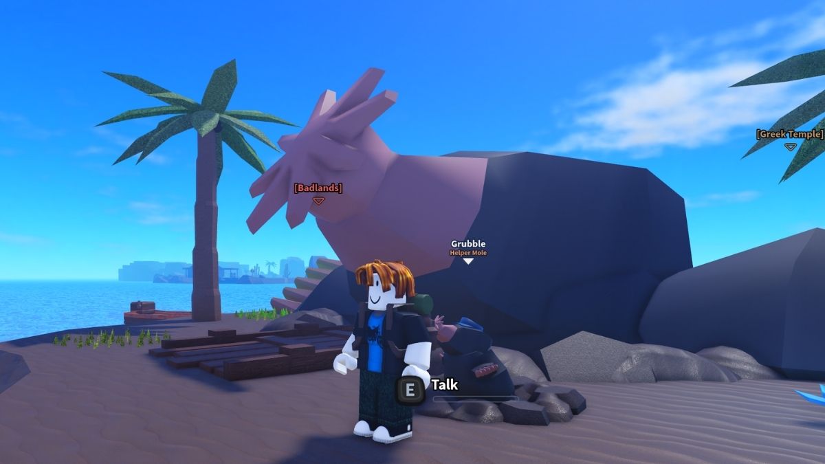 Localização da mãe toupeira em Dig It Roblox