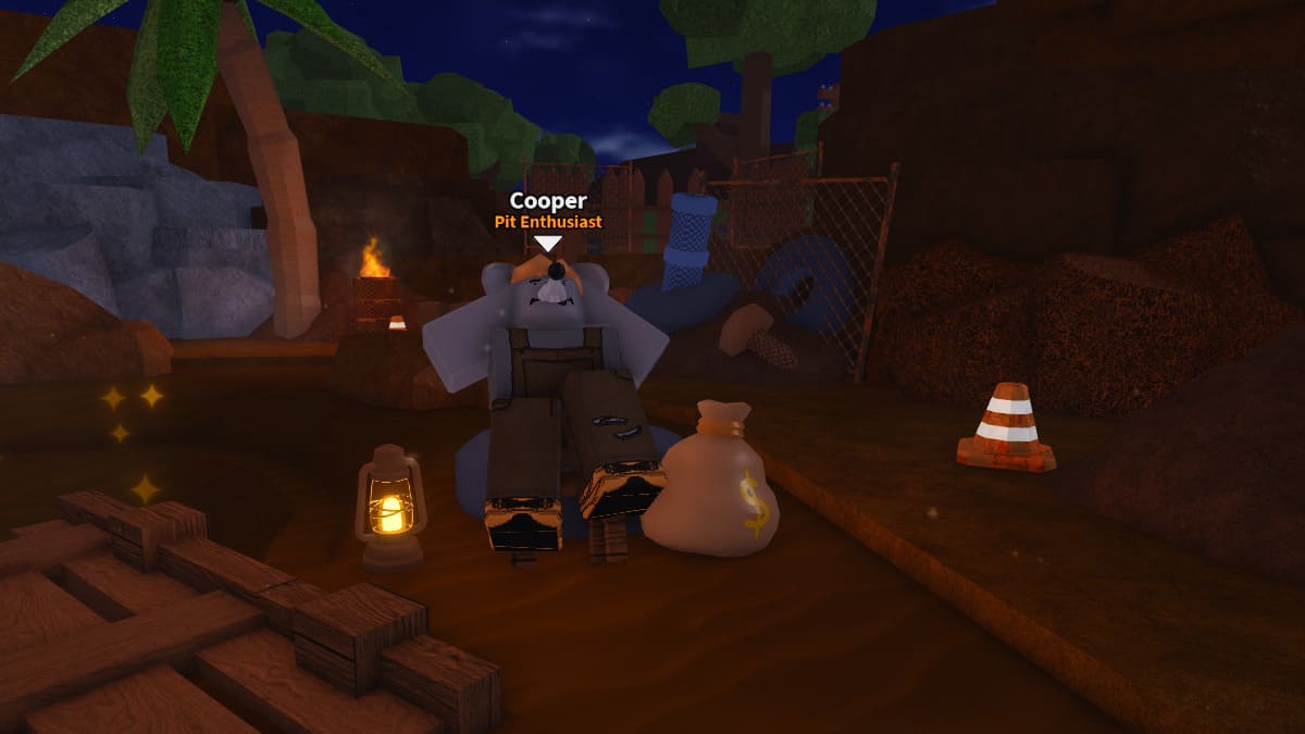 Cooper, NPC entusiasta do poço em Dig It Roblox