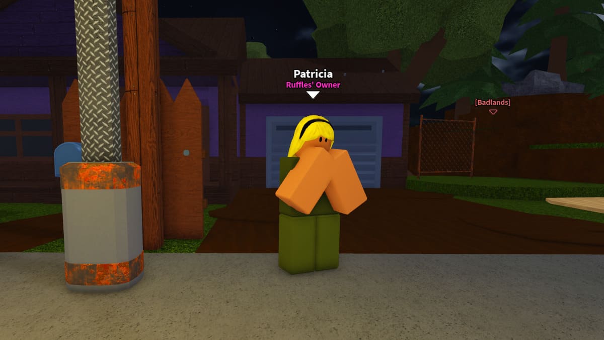 Patricia, NPC proprietária de Ruffles em Dig It Roblox