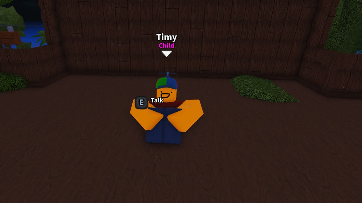 Timy, criança NPC em Dig It Roblox