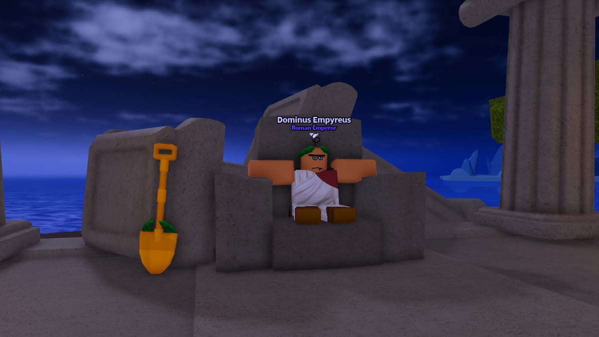 Dominus Empyreus, NPC imperador romano em Dig It Roblox