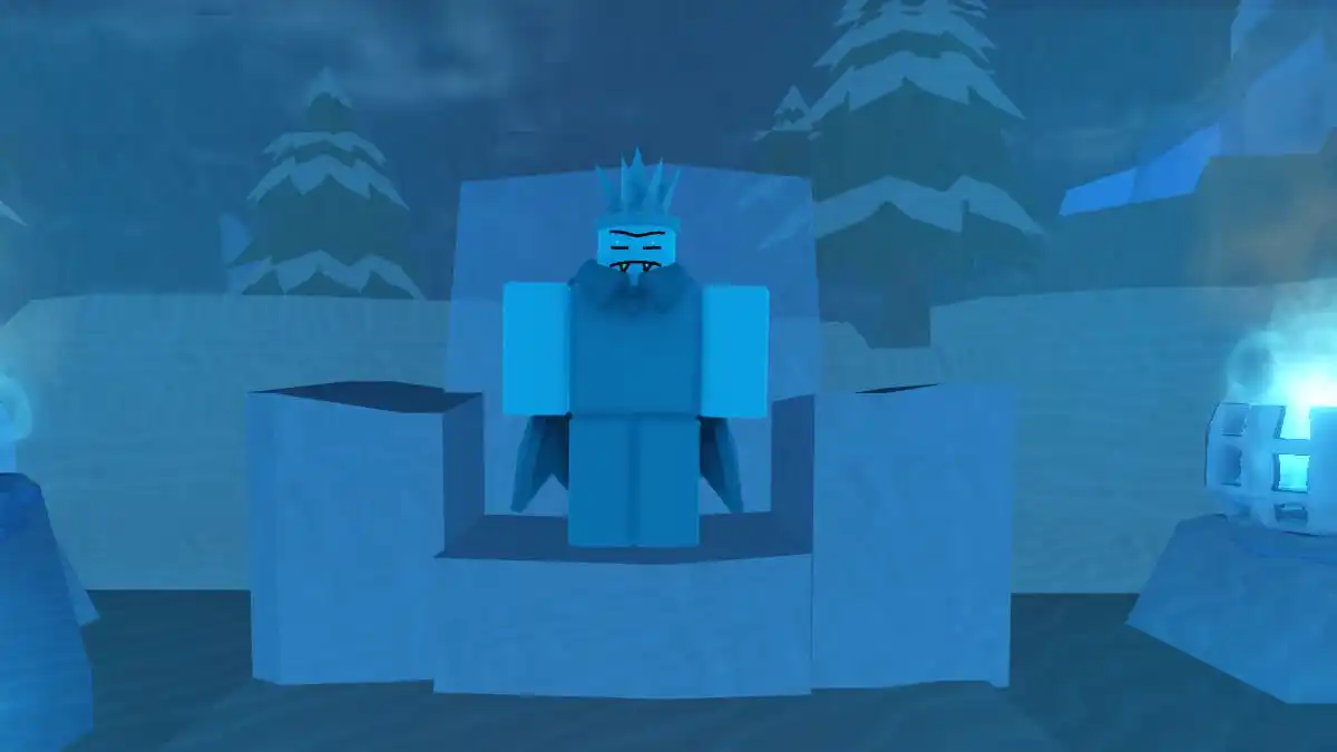 O NPC do Senhor do Gelo em Dig It Roblox