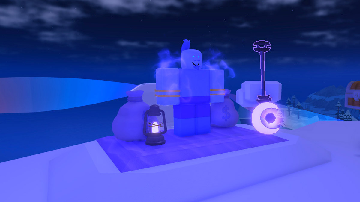 NPC Comerciante Lunar em Dig It Roblox