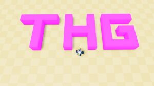 Roblox Build For Fun Avatar Wearig Silver Helmet Standing In Front Of Pink Characters T H G