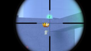 Roblox Snipers Aiming Down Sights At User With Golden Crown