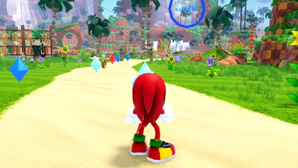 Sonic Speed ​​Simulator Knuckles no jogo