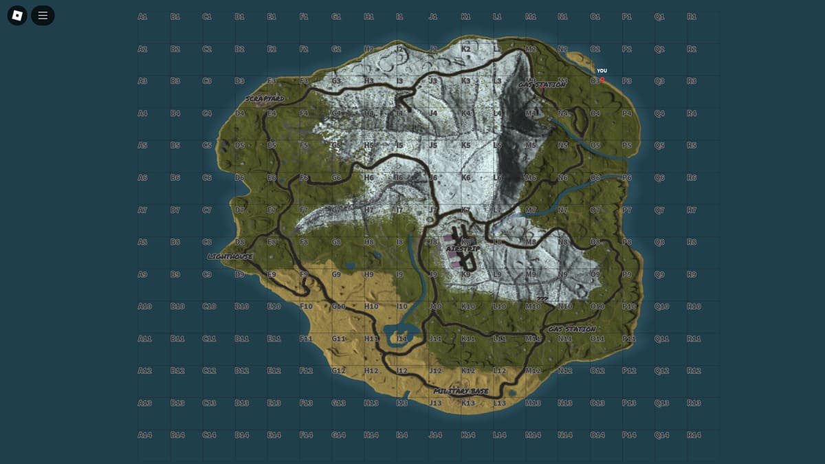 Mapa mundial em Lone Survival Roblox