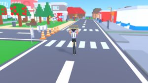 Roblox Rampage Simulator Avatar Wearing Helmet Whos Really Think Standing In Middle Of Road