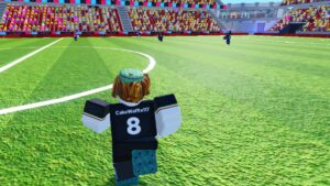 Roblox Super League Soccer Players On A Soccer Pitch