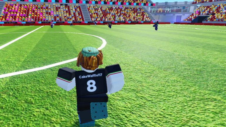 Roblox Super League Soccer Players On A Soccer Pitch