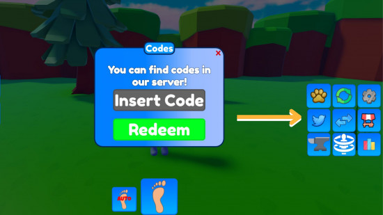 Como resgatar códigos do Anime Feet Simulator X no jogo Roblox