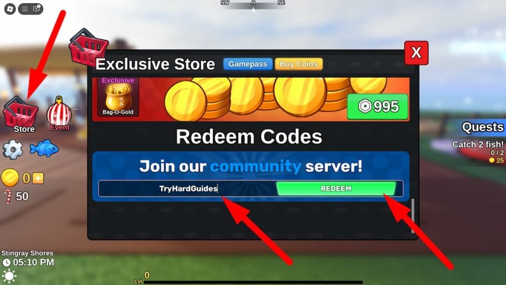 Como resgatar códigos no Fish It Roblox