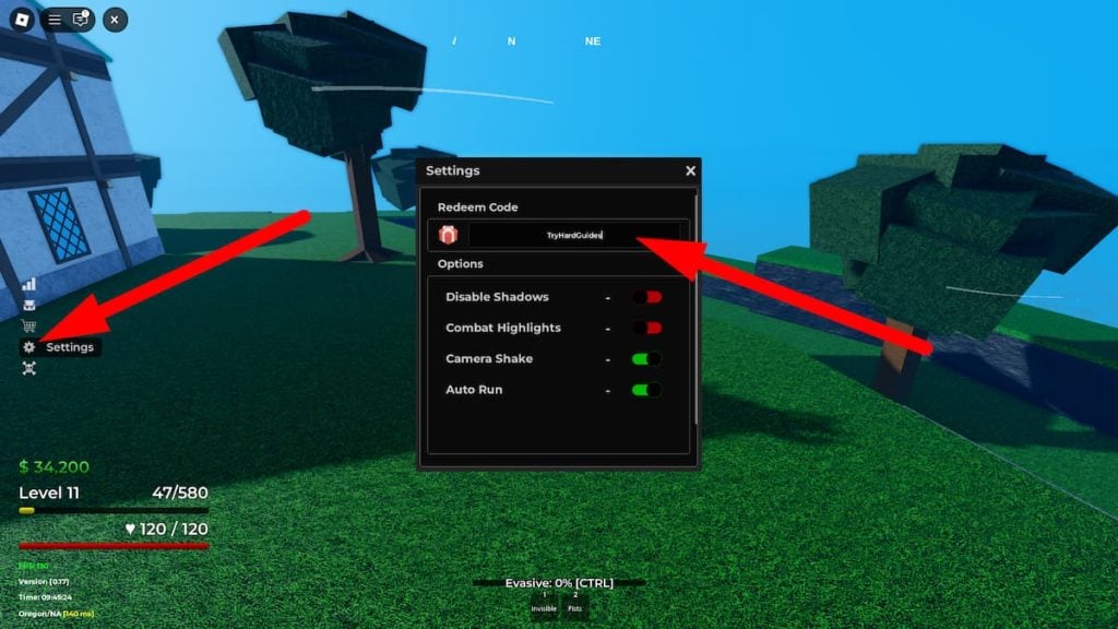 Como resgatar códigos no Rage Seas Roblox