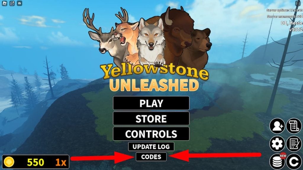 Como resgatar códigos no Yellowstone Unleashed Roblox