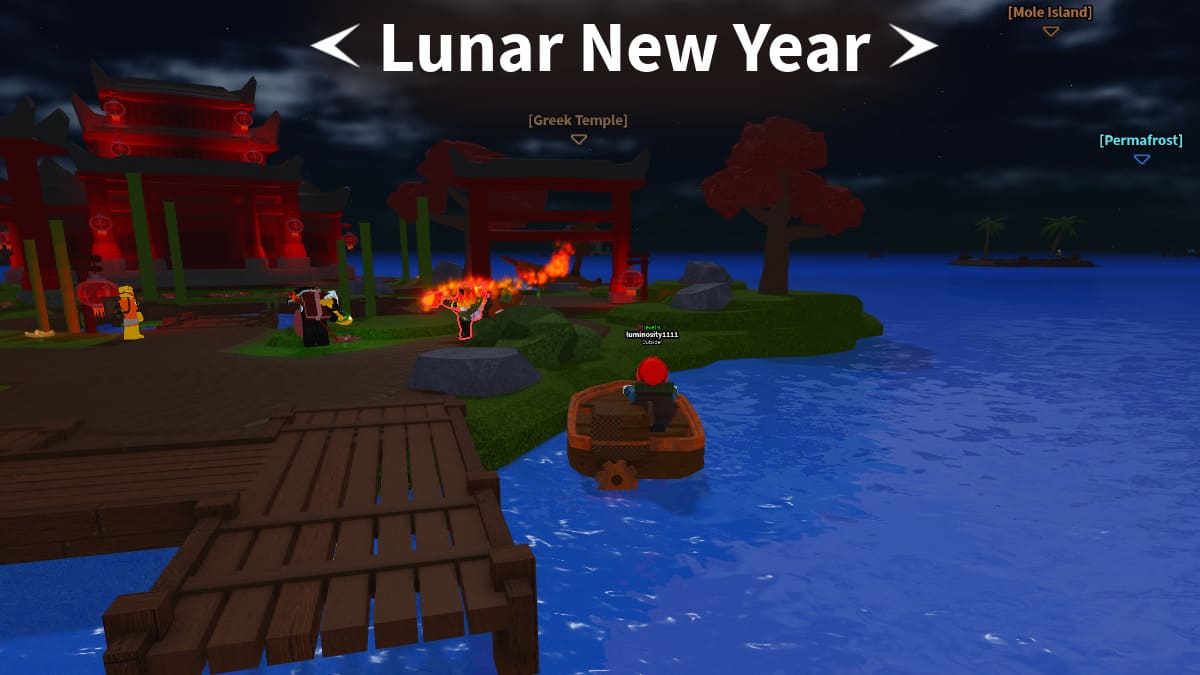 Evento de Ano Novo Lunar em Dig It Roblox