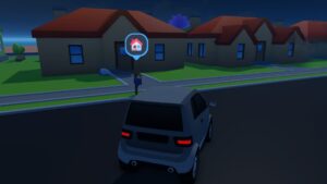 Roblox Investor City White Car In Road Looking At A House