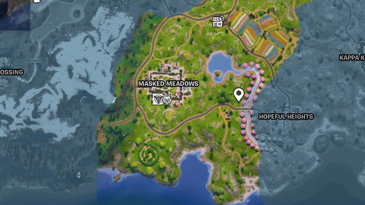 Fortnite Fletcher Kane Localização no mapa